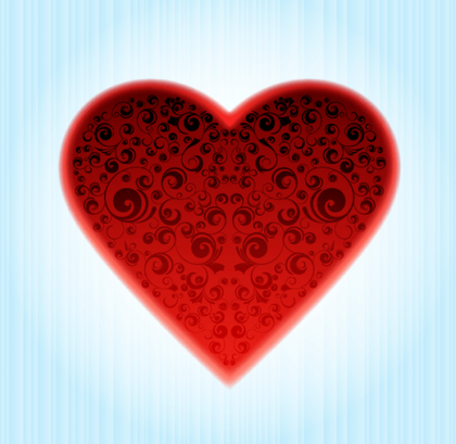 Free Abstract Ornamental Heart Vector