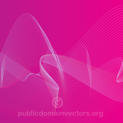 Vector Pink Background Design with Flowing Lines
