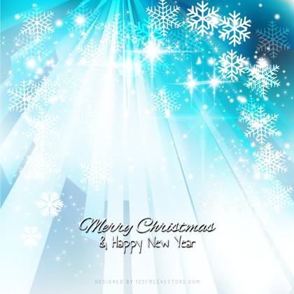 Blue Sparkles Christmas Snowflake Background Image