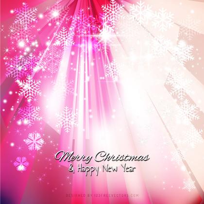 Pink Beige Sparkles Christmas Snowflake Background