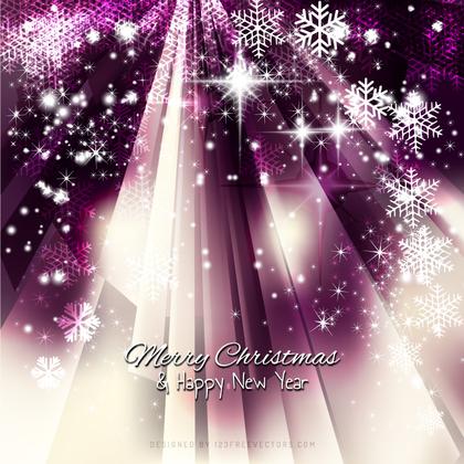 Dark Purple Sparkles Christmas Snowflake Background Design