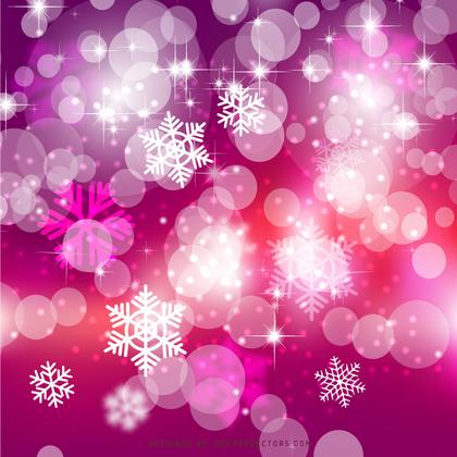 Pink Bokeh Christmas Lights Background Image