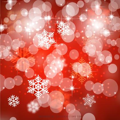 Red Bokeh Christmas Lights Background Design