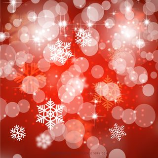 Red Bokeh Christmas Lights Background Design