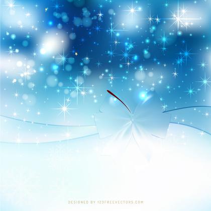 Blue Christmas Bow Background Graphics