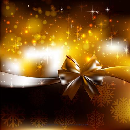 Black Orange Christmas Bow Background Image
