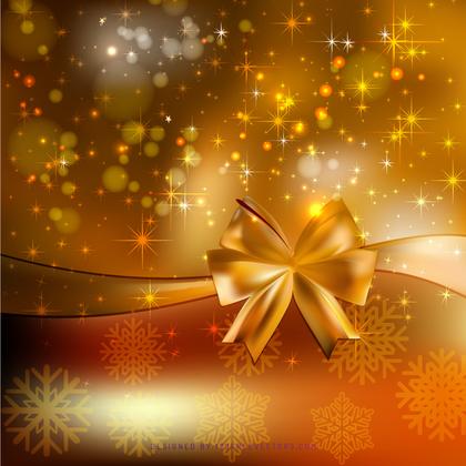 Orange Christmas Bow Background