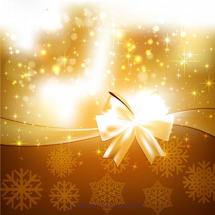 Orange Christmas Bow Background Graphics