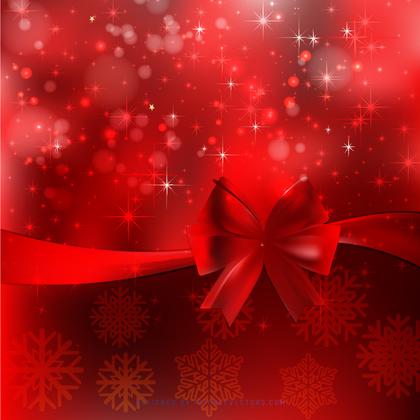 Red Christmas Bow Background Design