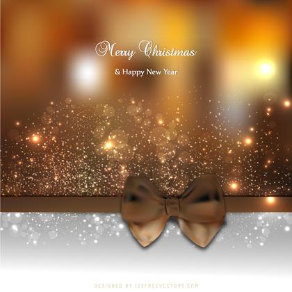 Brown Christmas Greeting Card Background