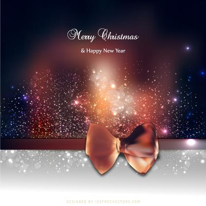Dark Color Christmas Greeting Card Bow Background Image