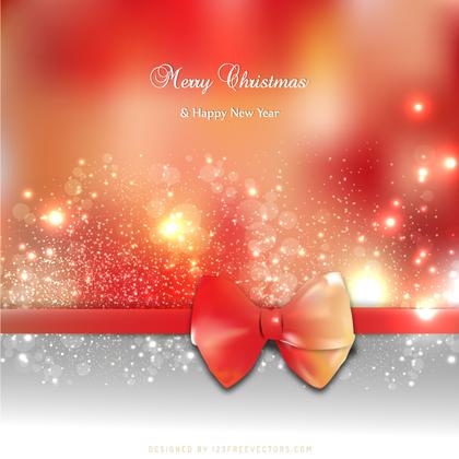 Yellow Pink Holiday Greeting Card Background with Bow