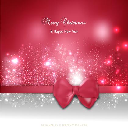 Amaranth Pink Christmas Greeting Card Bow Background Graphics