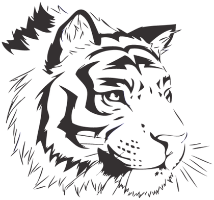 Bengal Tiger Vector Image Free