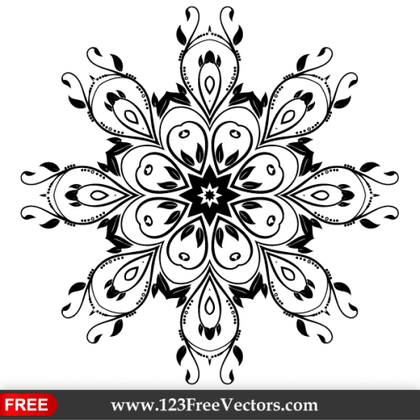 Vector Ornate Flourish Design Element
