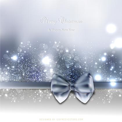 Christmas Greeting Card Bow Background Design