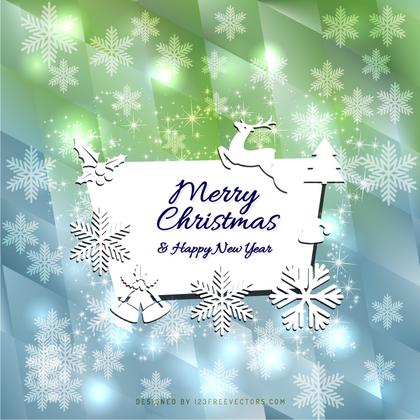 Merry Christmas and Happy New Year Card Template