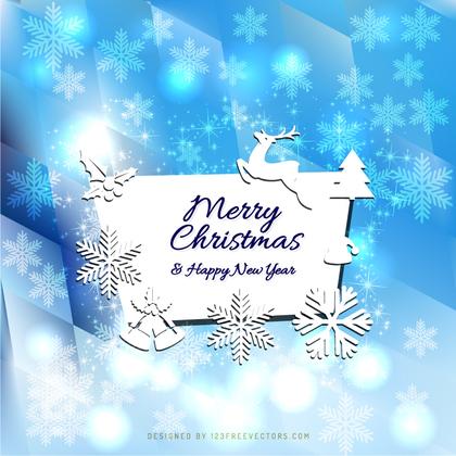 Merry Christmas and Happy New Year Greeting Card