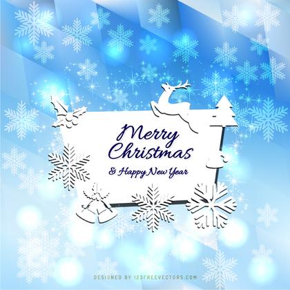 Merry Christmas and Happy New Year Card Background