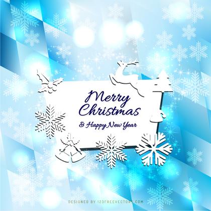 Merry Christmas and Happy New Year Card Background Image