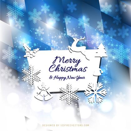 Merry Christmas and Happy New Year Card Background Graphics