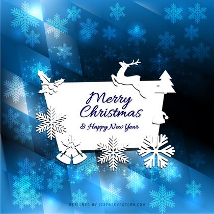 Merry Christmas and Happy New Year Card Design