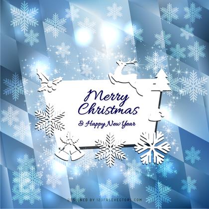 Merry Christmas and Happy New Year Card Background Image