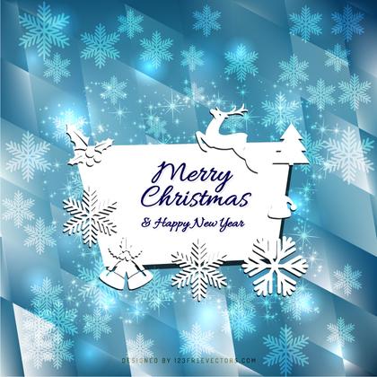 Merry Christmas and Happy New Year Card Template