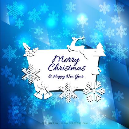 Merry Christmas and Happy New Year Card Background Design