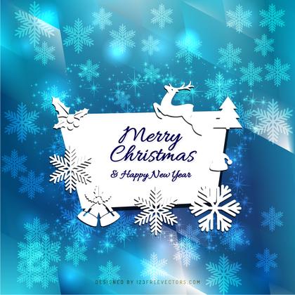 Merry Christmas and Happy New Year Card Background Graphics