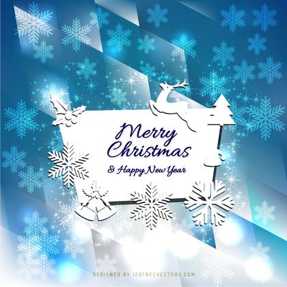 Merry Christmas and Happy New Year Card Design