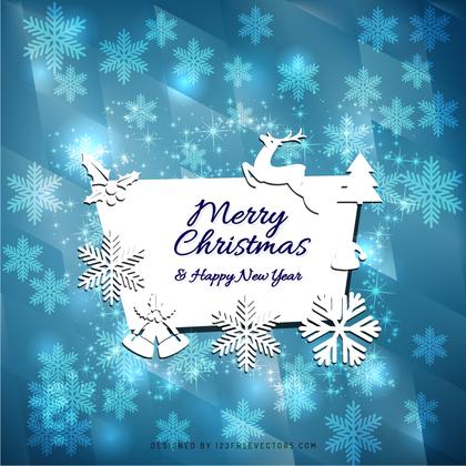 Merry Christmas and Happy New Year Card Template