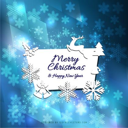 Merry Christmas and Happy New Year Greeting Card