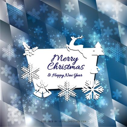 Merry Christmas and Happy New Year Card Background