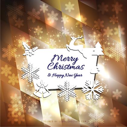 Merry Christmas and Happy New Year Card Background Graphics