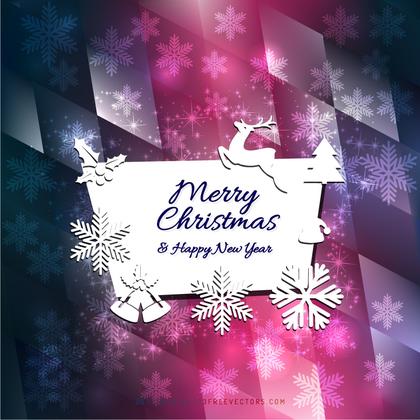 Merry Christmas and Happy New Year Greeting Card