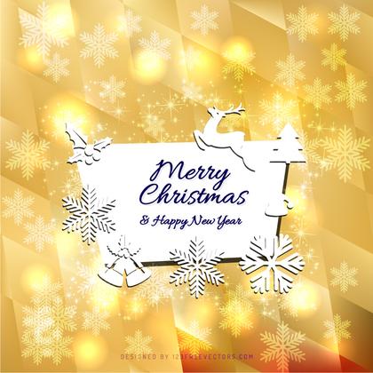 Merry Christmas and Happy New Year Card Background Image