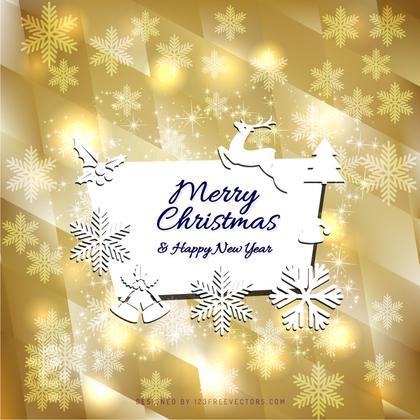 Merry Christmas and Happy New Year Card Background Graphics