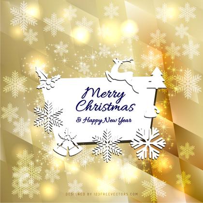 Merry Christmas and Happy New Year Card Background Template