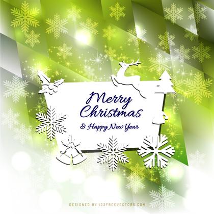 Merry Christmas and Happy New Year Card Design