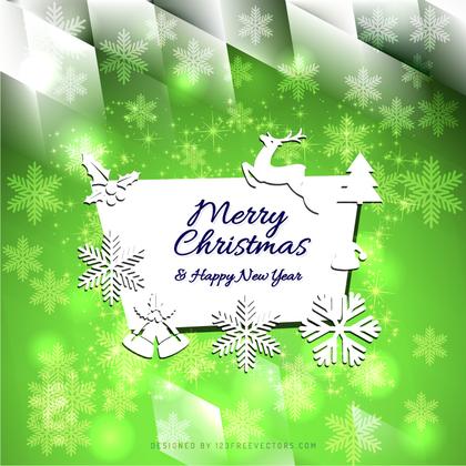Merry Christmas and Happy New Year Card Template