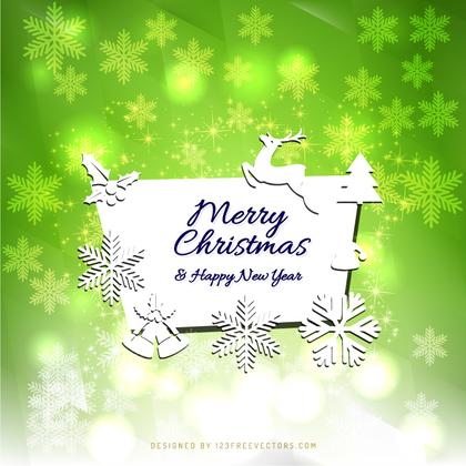 Merry Christmas and Happy New Year Card Background