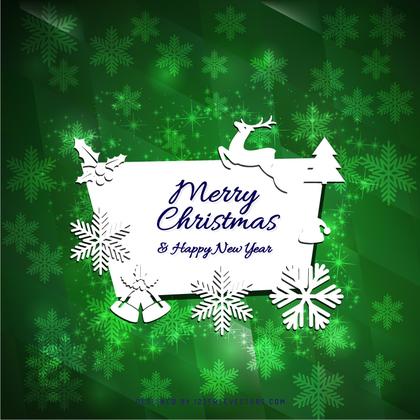 Merry Christmas and Happy New Year Card Background Image