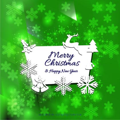 Merry Christmas and Happy New Year Card Background Graphics