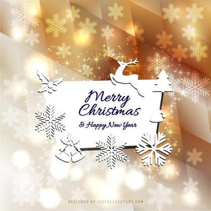 Merry Christmas and Happy New Year Card Design