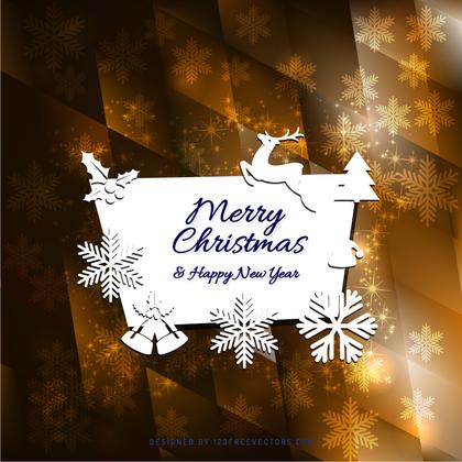 Merry Christmas and Happy New Year Card Background