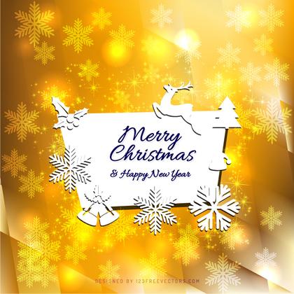 Merry Christmas and Happy New Year Card Template