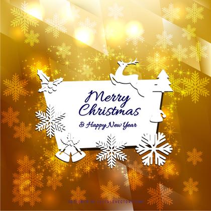 Merry Christmas and Happy New Year Card Background