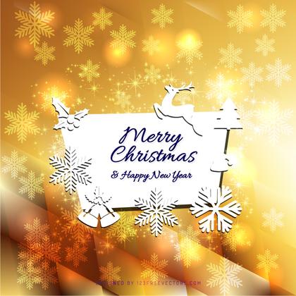 Merry Christmas and Happy New Year Card Background Design