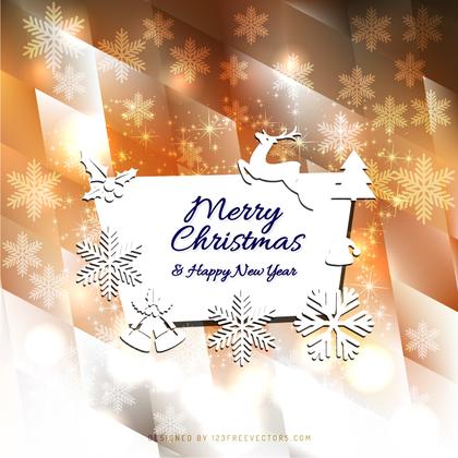 Merry Christmas and Happy New Year Card Background Image